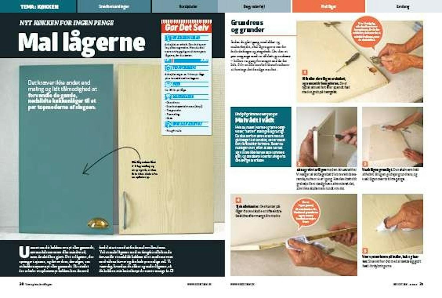 Male køkkenlåger Male køkkenlåger